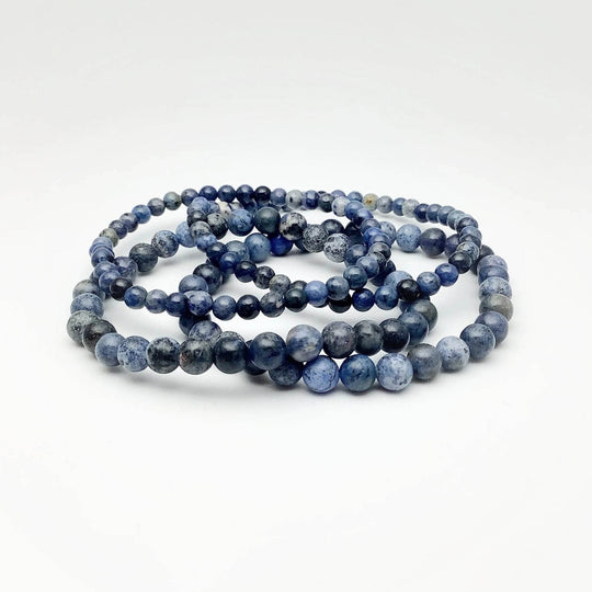 Dumortierite Beaded Bracelet-Rocks and Gems Canada