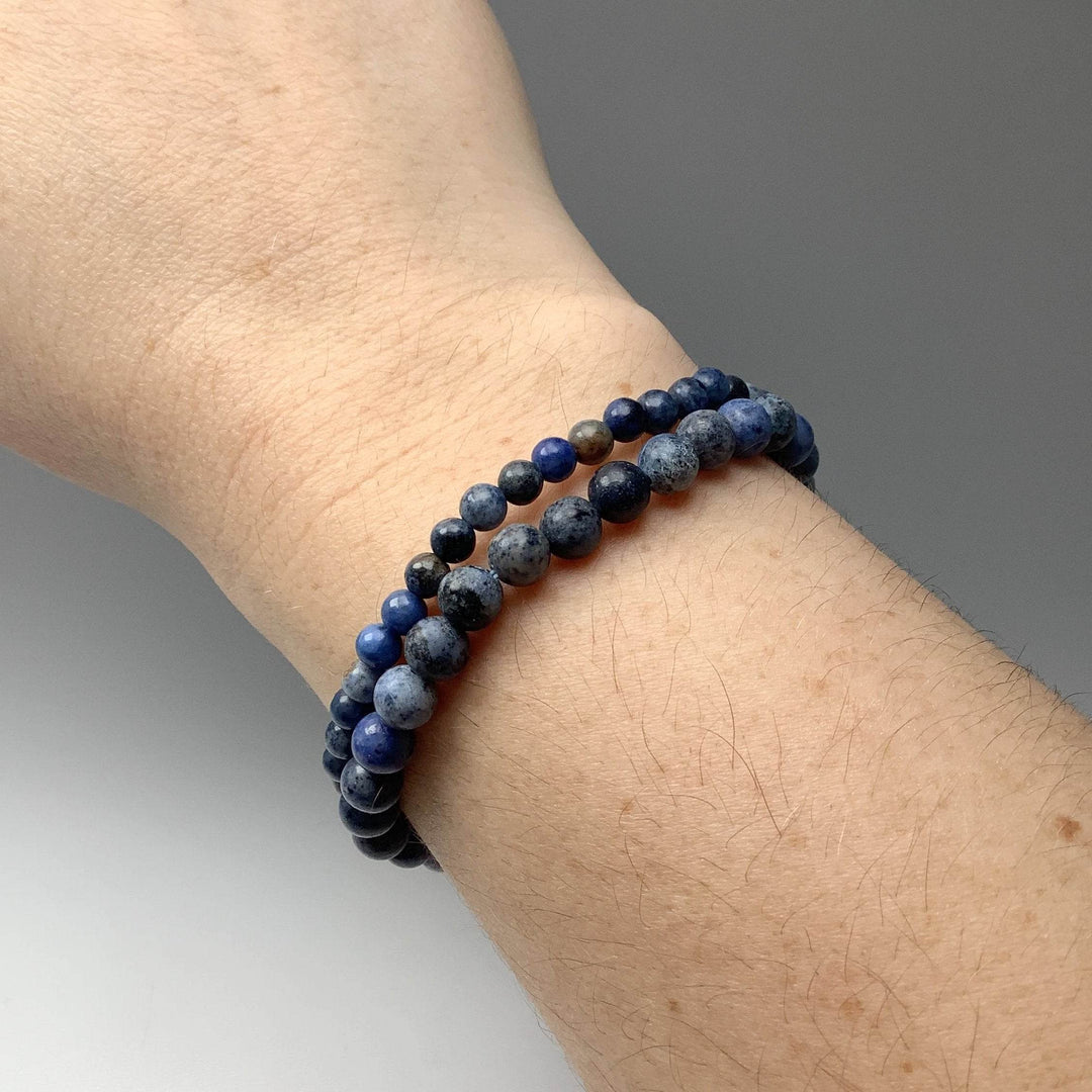 Dumortierite Beaded Bracelet-Rocks and Gems Canada