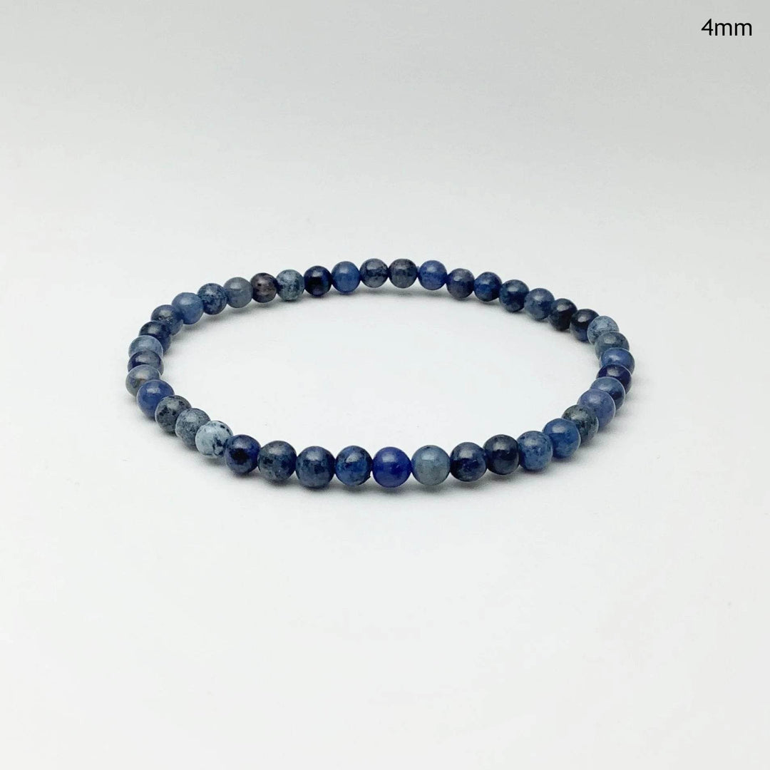Dumortierite Beaded Bracelet-Rocks and Gems Canada