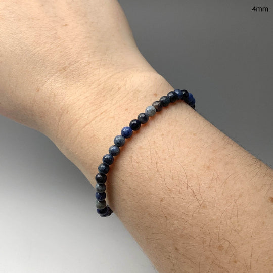Dumortierite Beaded Bracelet-Rocks and Gems Canada