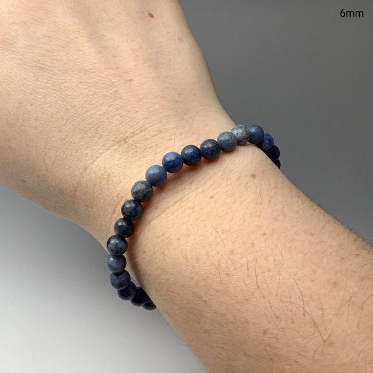 Dumortierite Beaded Bracelet-Rocks and Gems Canada