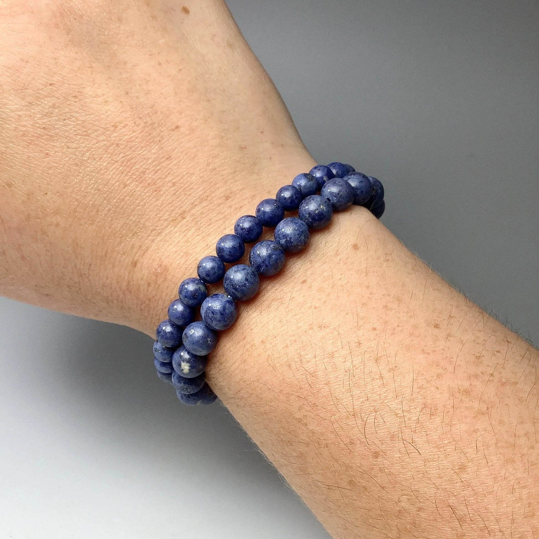 Dumortierite Beaded Bracelet-Rocks and Gems Canada