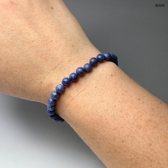 Dumortierite Beaded Bracelet-Rocks and Gems Canada