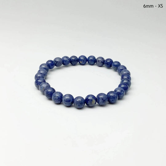 Dumortierite Beaded Bracelet-Rocks and Gems Canada