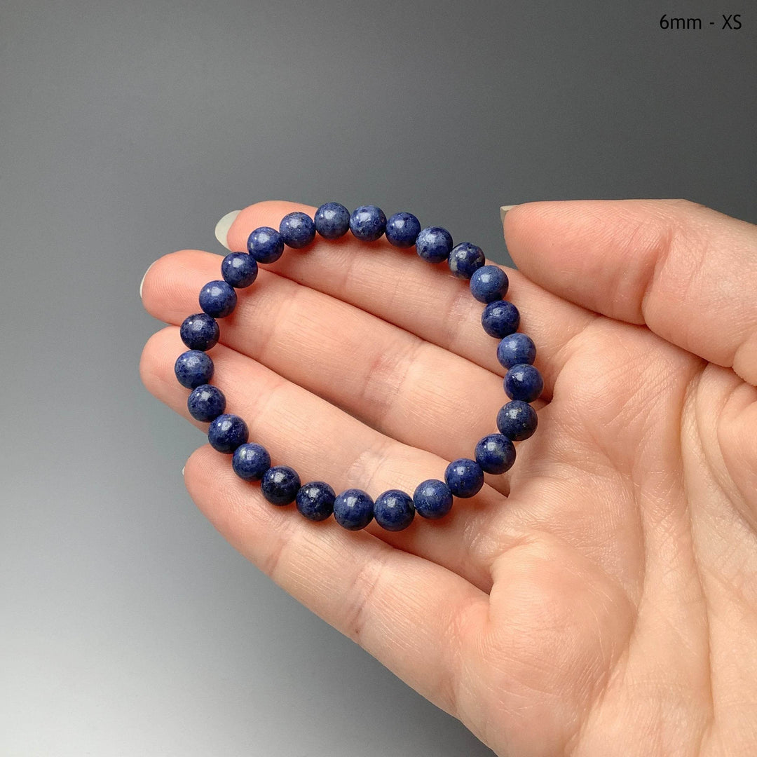 Dumortierite Beaded Bracelet-Rocks and Gems Canada