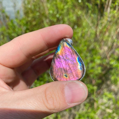 Purple Labradorite Pendant