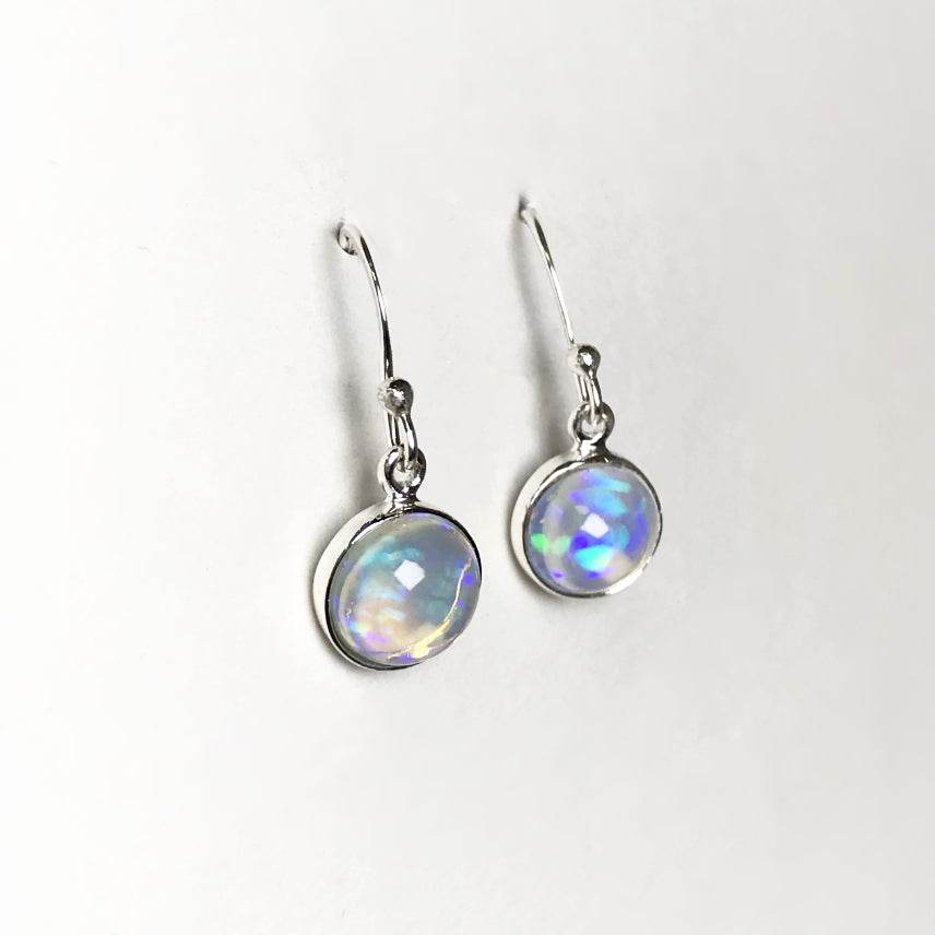 Ethiopian Fire Opal Dangle Earrings-Rocks and Gems Canada