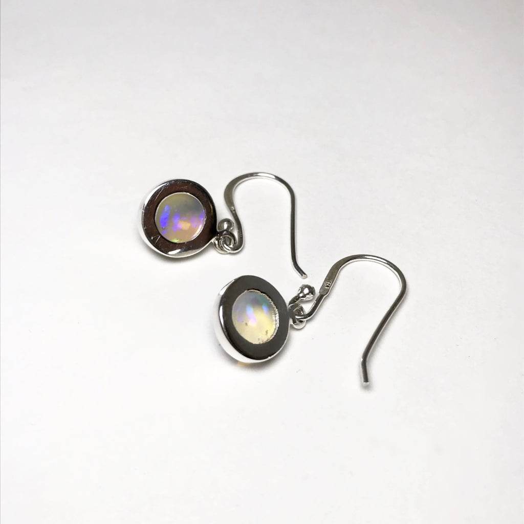 Ethiopian Fire Opal Dangle Earrings-Rocks and Gems Canada