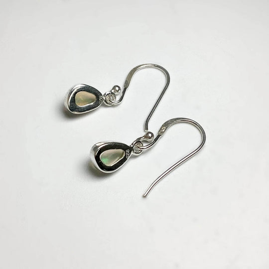 Ethiopian Fire Opal Freeform Faceted Dangle Earrings-Rocks and Gems Canada