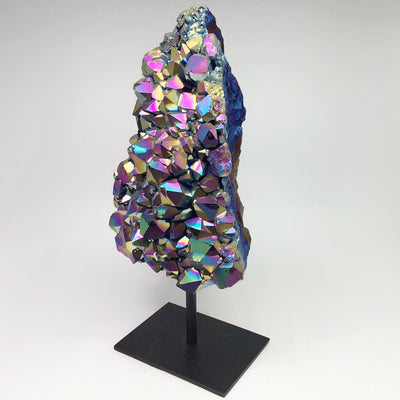 Rainbow Amethyst Druze Cluster On Stand