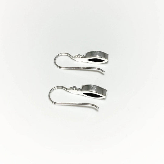 Faceted Black Onyx Dangle Earrings-Rocks and Gems Canada
