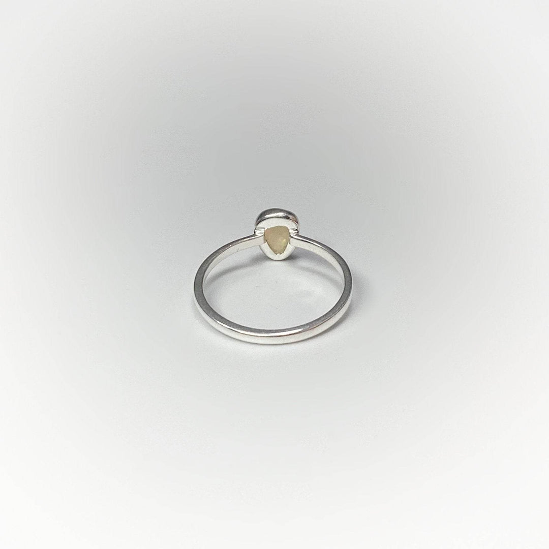 Faceted Ethiopian Fire Opal Ring-Rocks and Gems Canada