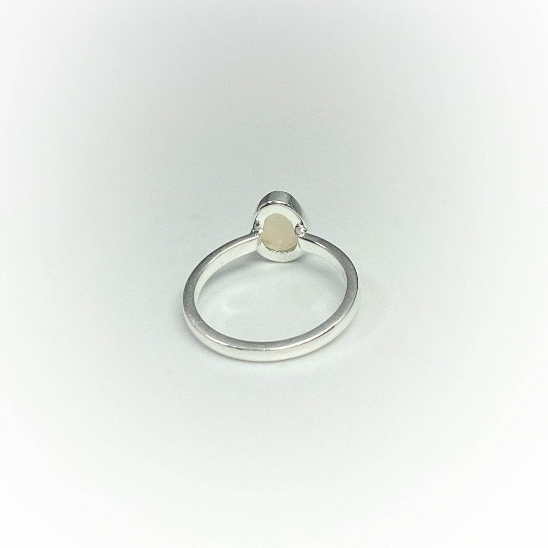 Faceted Ethiopian Fire Opal Ring-Rocks and Gems Canada