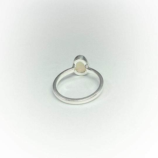 Faceted Ethiopian Fire Opal Ring-Rocks and Gems Canada