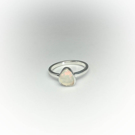 Faceted Ethiopian Fire Opal Ring-Rocks and Gems Canada