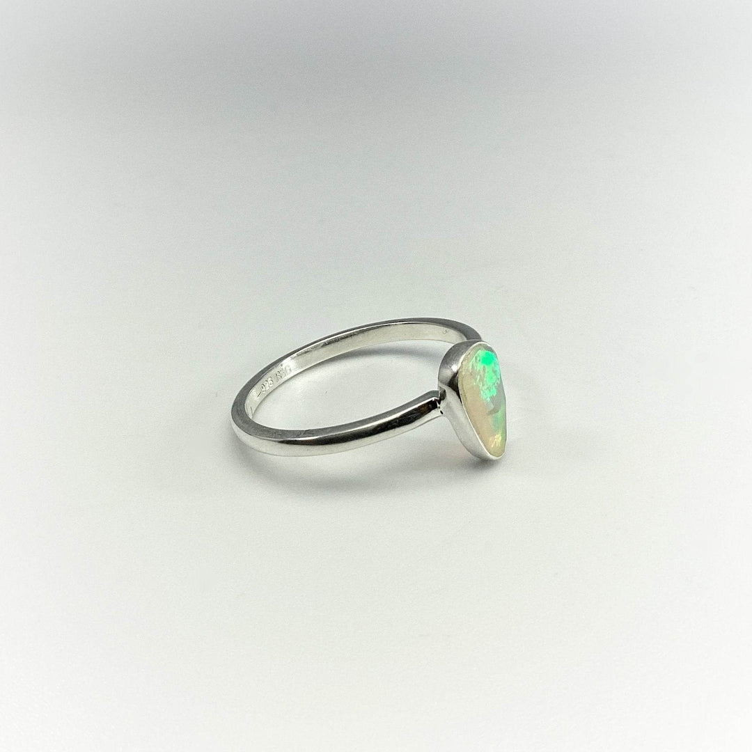 Faceted Ethiopian Fire Opal Ring-Rocks and Gems Canada
