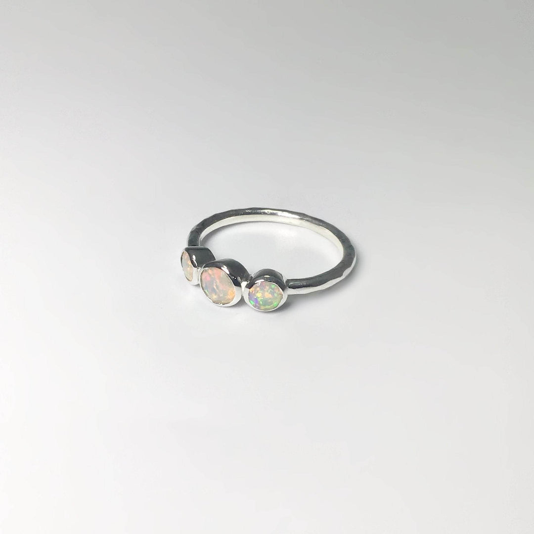 Faceted Ethiopian Fire Opal Ring-Rocks and Gems Canada