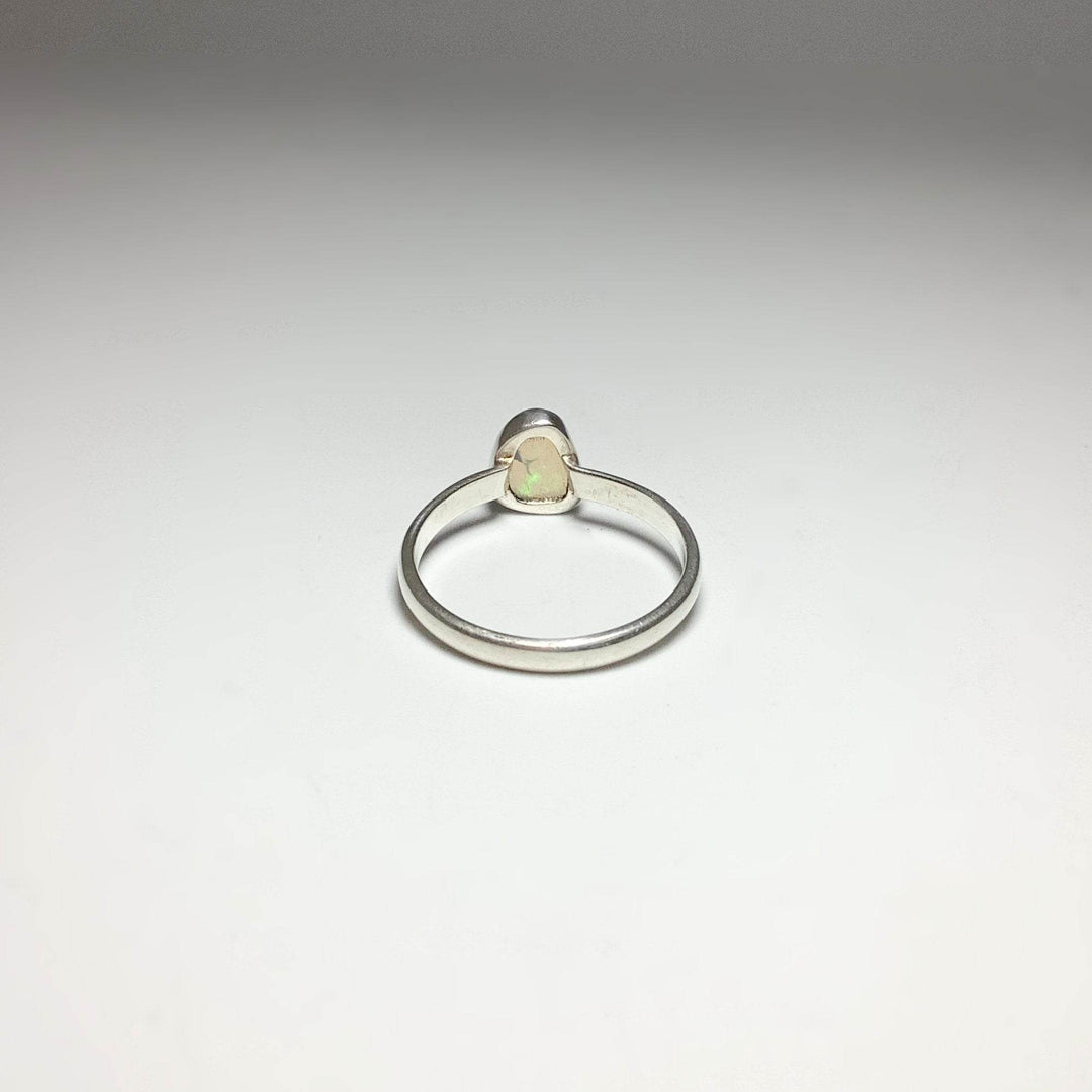 Faceted Ethiopian Fire Opal Ring-Rocks and Gems Canada