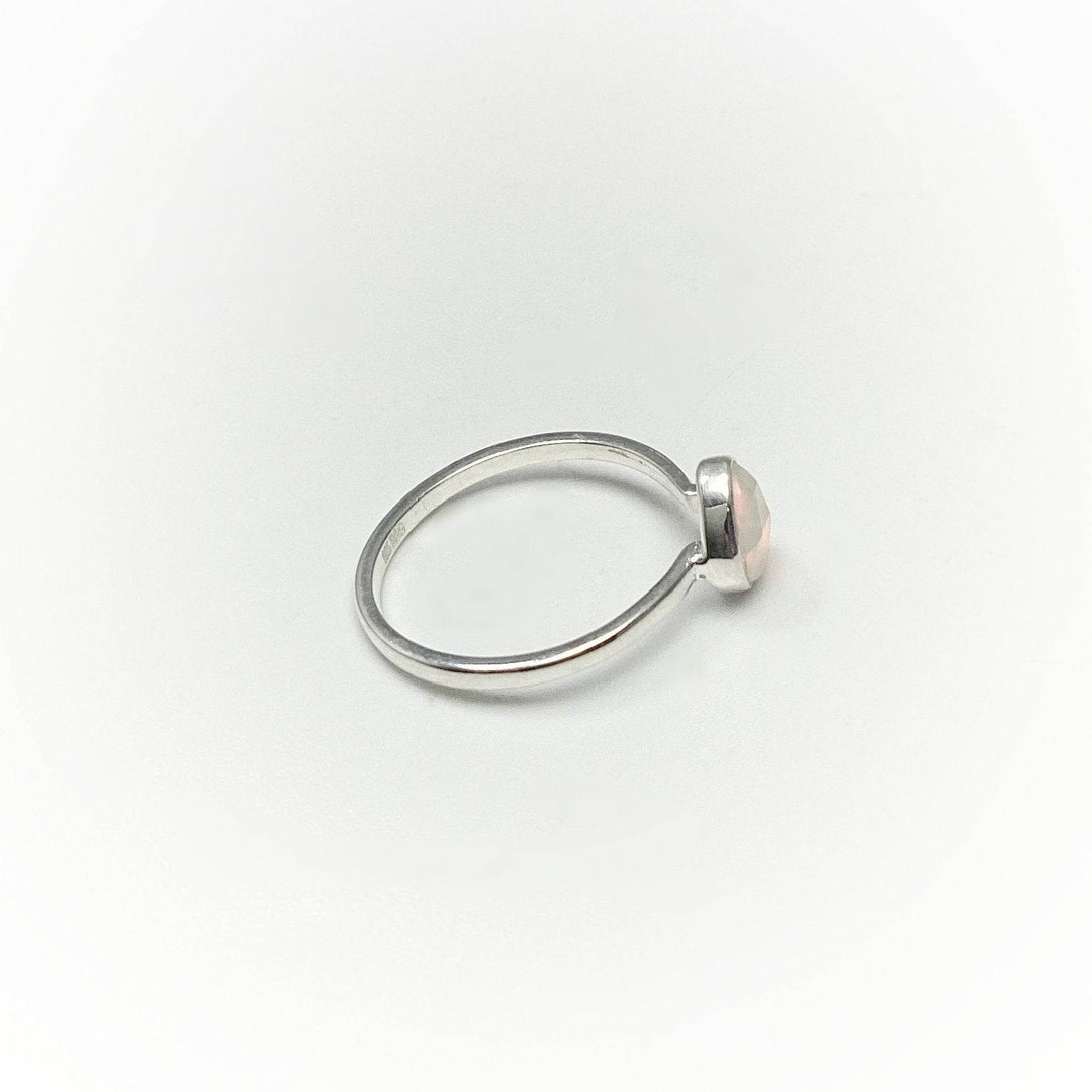 Faceted Ethiopian Fire Opal Ring-Rocks and Gems Canada