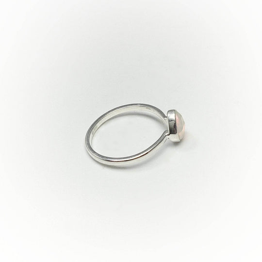 Faceted Ethiopian Fire Opal Ring-Rocks and Gems Canada