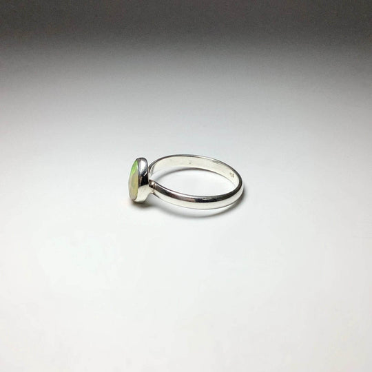 Faceted Ethiopian Fire Opal Ring-Rocks and Gems Canada