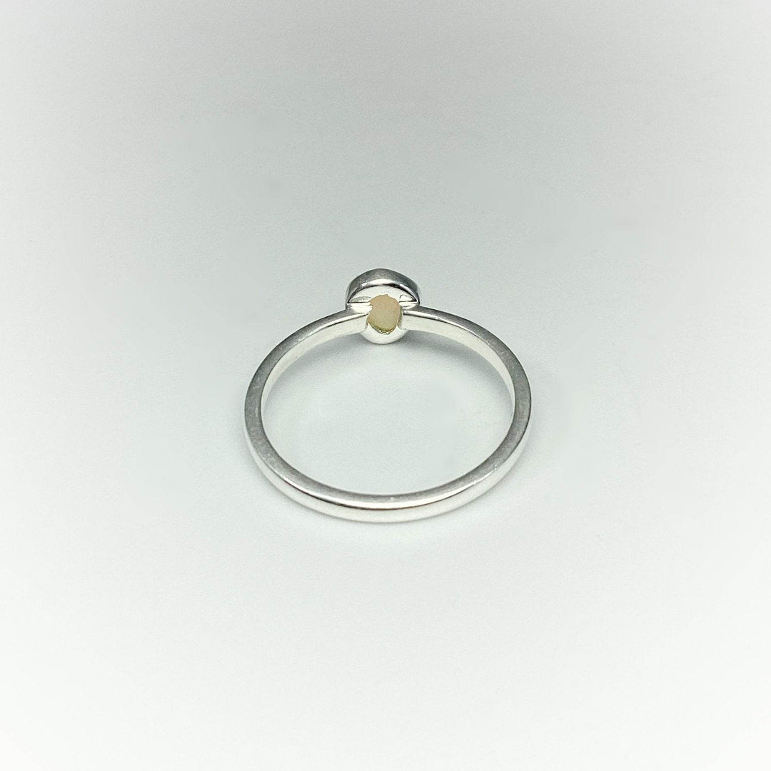 Faceted Ethiopian Fire Opal Ring-Rocks and Gems Canada