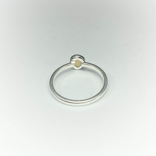 Faceted Ethiopian Fire Opal Ring-Rocks and Gems Canada