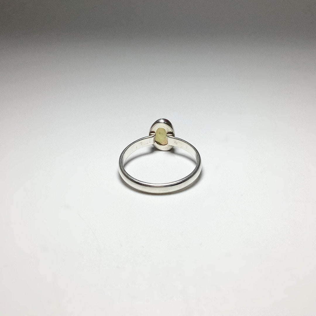 Faceted Ethiopian Fire Opal Ring-Rocks and Gems Canada