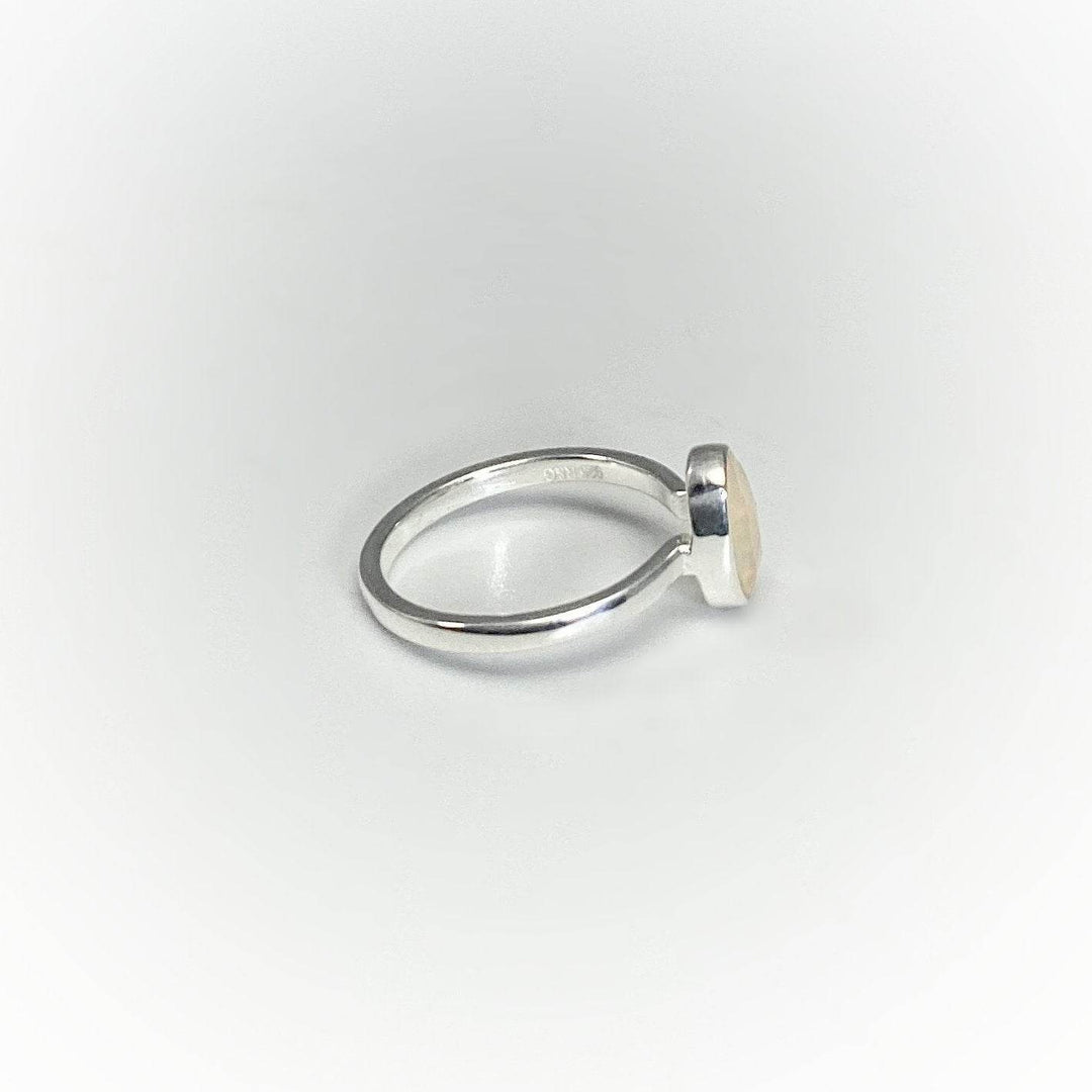 Faceted Ethiopian Fire Opal Ring-Rocks and Gems Canada