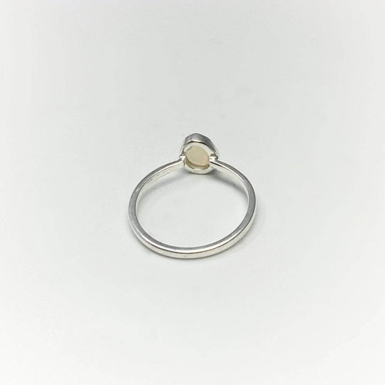 Faceted Ethiopian Fire Opal Ring-Rocks and Gems Canada