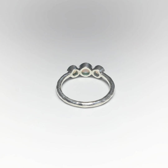 Faceted Ethiopian Fire Opal Ring-Rocks and Gems Canada