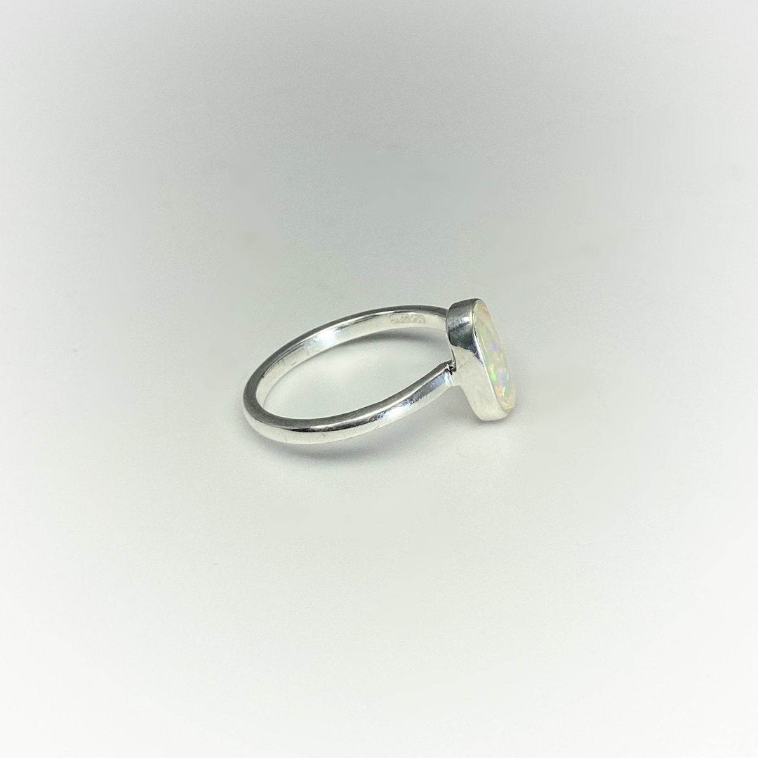 Faceted Ethiopian Fire Opal Ring-Rocks and Gems Canada