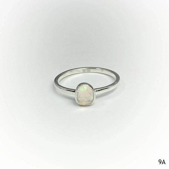 Faceted Ethiopian Fire Opal Ring-Rocks and Gems Canada