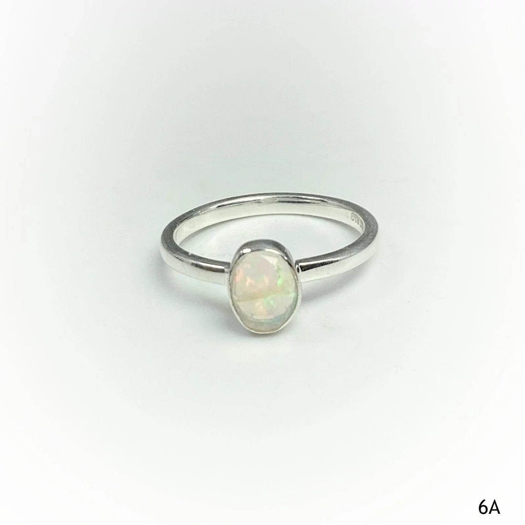 Faceted Ethiopian Fire Opal Ring-Rocks and Gems Canada