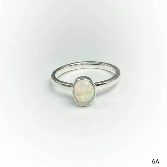 Faceted Ethiopian Fire Opal Ring-Rocks and Gems Canada
