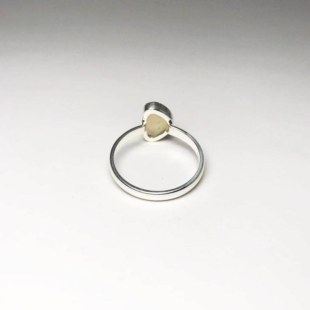 Faceted Ethiopian Fire Opal Ring-Rocks and Gems Canada
