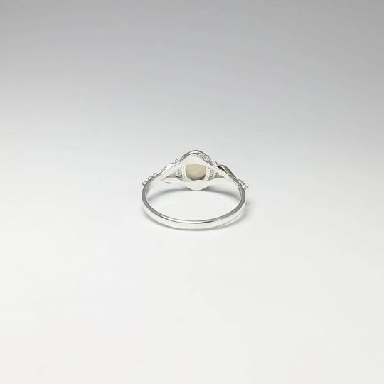 Faceted Ethiopian Fire Opal Ring-Rocks and Gems Canada