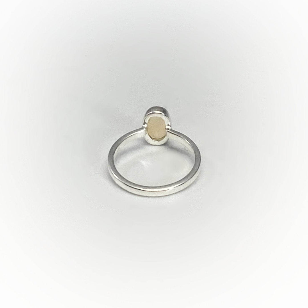 Faceted Ethiopian Fire Opal Ring-Rocks and Gems Canada