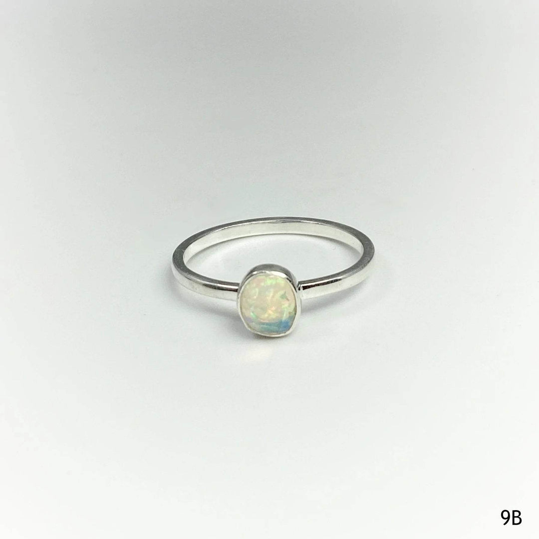 Faceted Ethiopian Fire Opal Ring-Rocks and Gems Canada