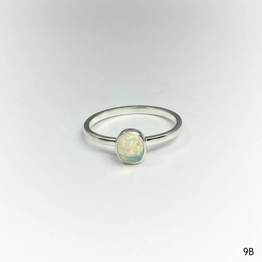 Faceted Ethiopian Fire Opal Ring-Rocks and Gems Canada