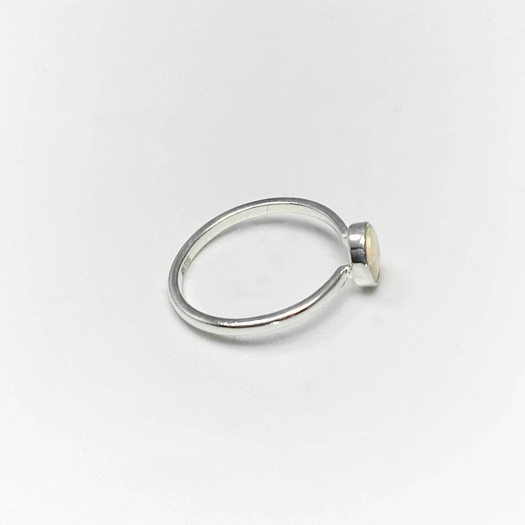 Faceted Ethiopian Fire Opal Ring-Rocks and Gems Canada