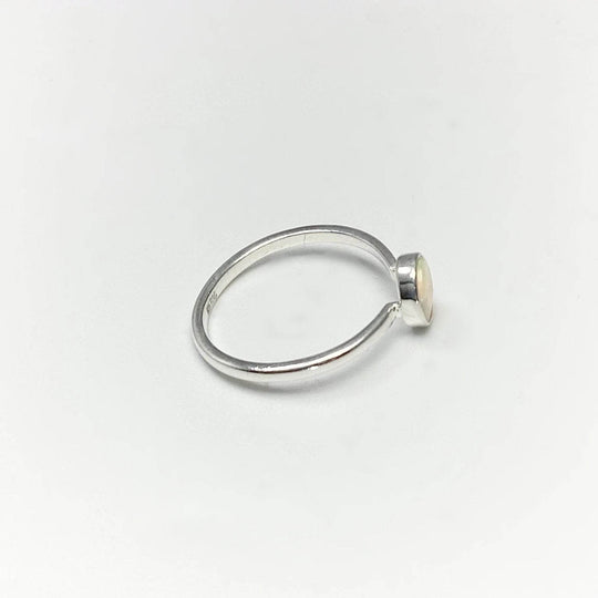 Faceted Ethiopian Fire Opal Ring-Rocks and Gems Canada