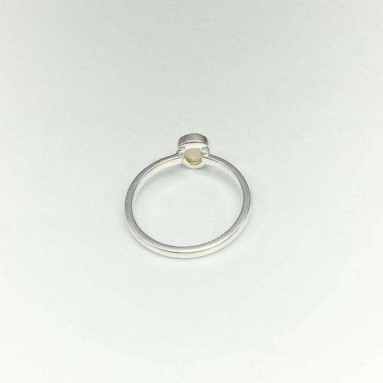 Faceted Ethiopian Fire Opal Ring-Rocks and Gems Canada