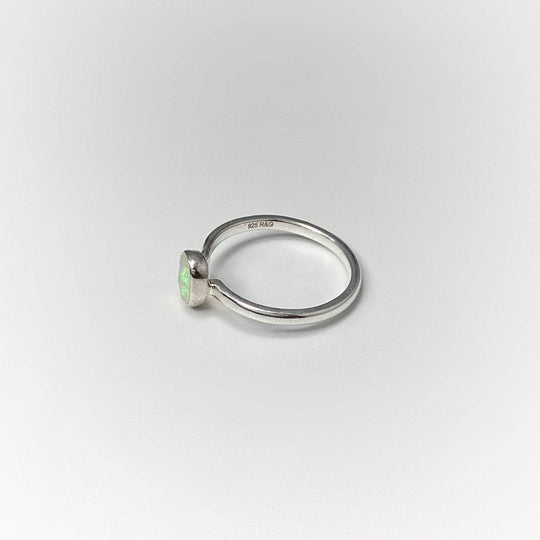 Faceted Ethiopian Fire Opal Ring-Rocks and Gems Canada