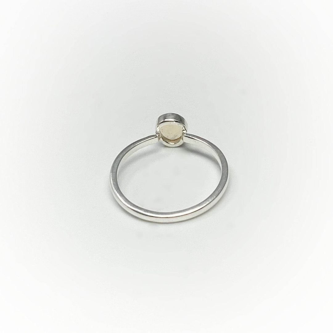 Faceted Ethiopian Fire Opal Ring-Rocks and Gems Canada