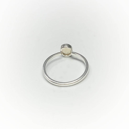 Faceted Ethiopian Fire Opal Ring-Rocks and Gems Canada