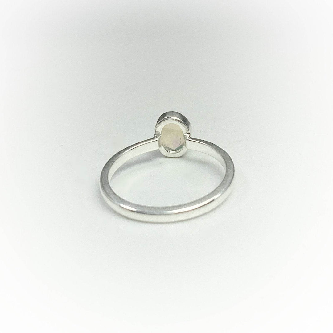 Faceted Ethiopian Fire Opal Ring-Rocks and Gems Canada