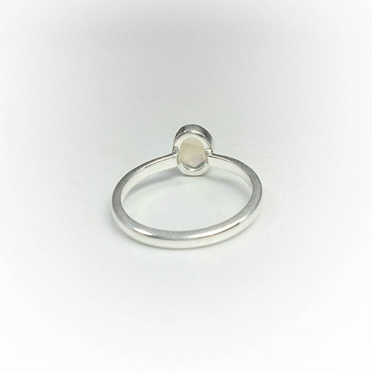 Faceted Ethiopian Fire Opal Ring-Rocks and Gems Canada