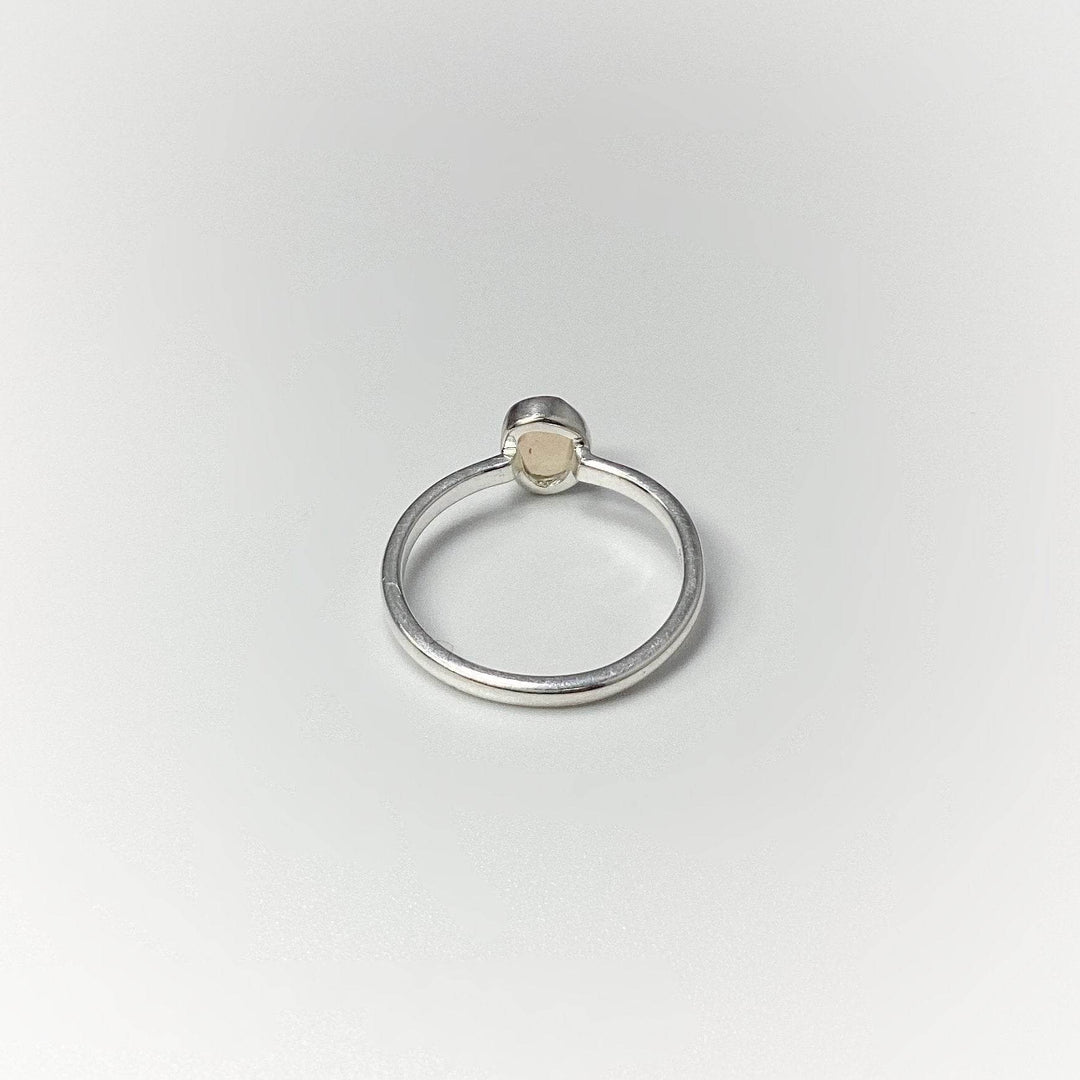 Faceted Ethiopian Fire Opal Ring-Rocks and Gems Canada
