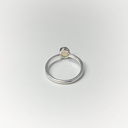 Faceted Ethiopian Fire Opal Ring-Rocks and Gems Canada